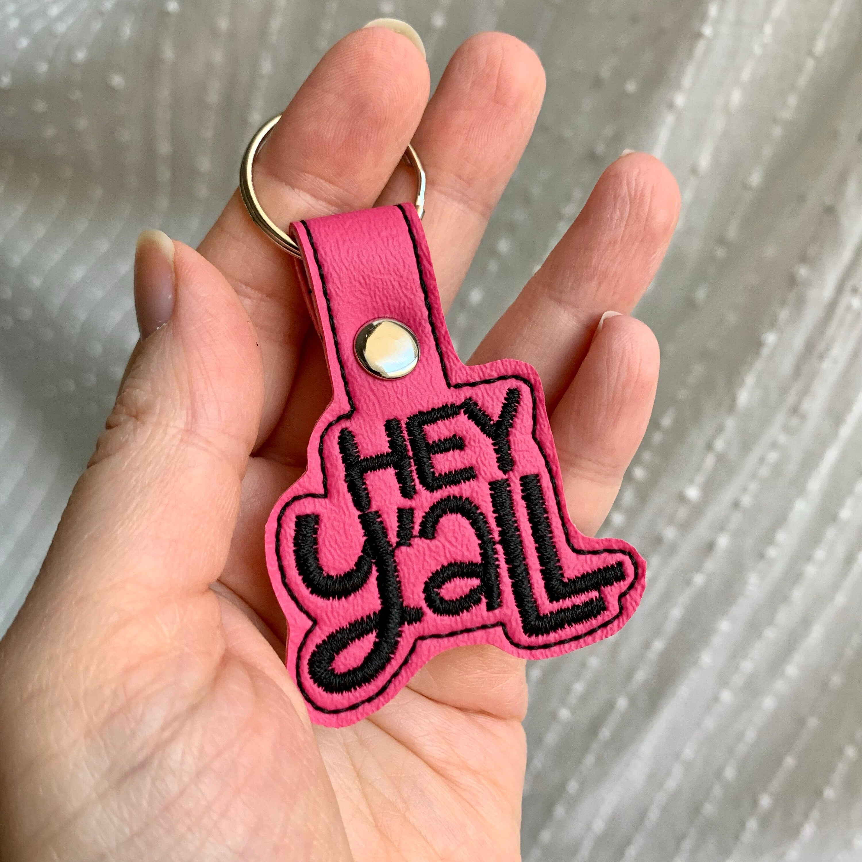 Hey Y'all Keychain