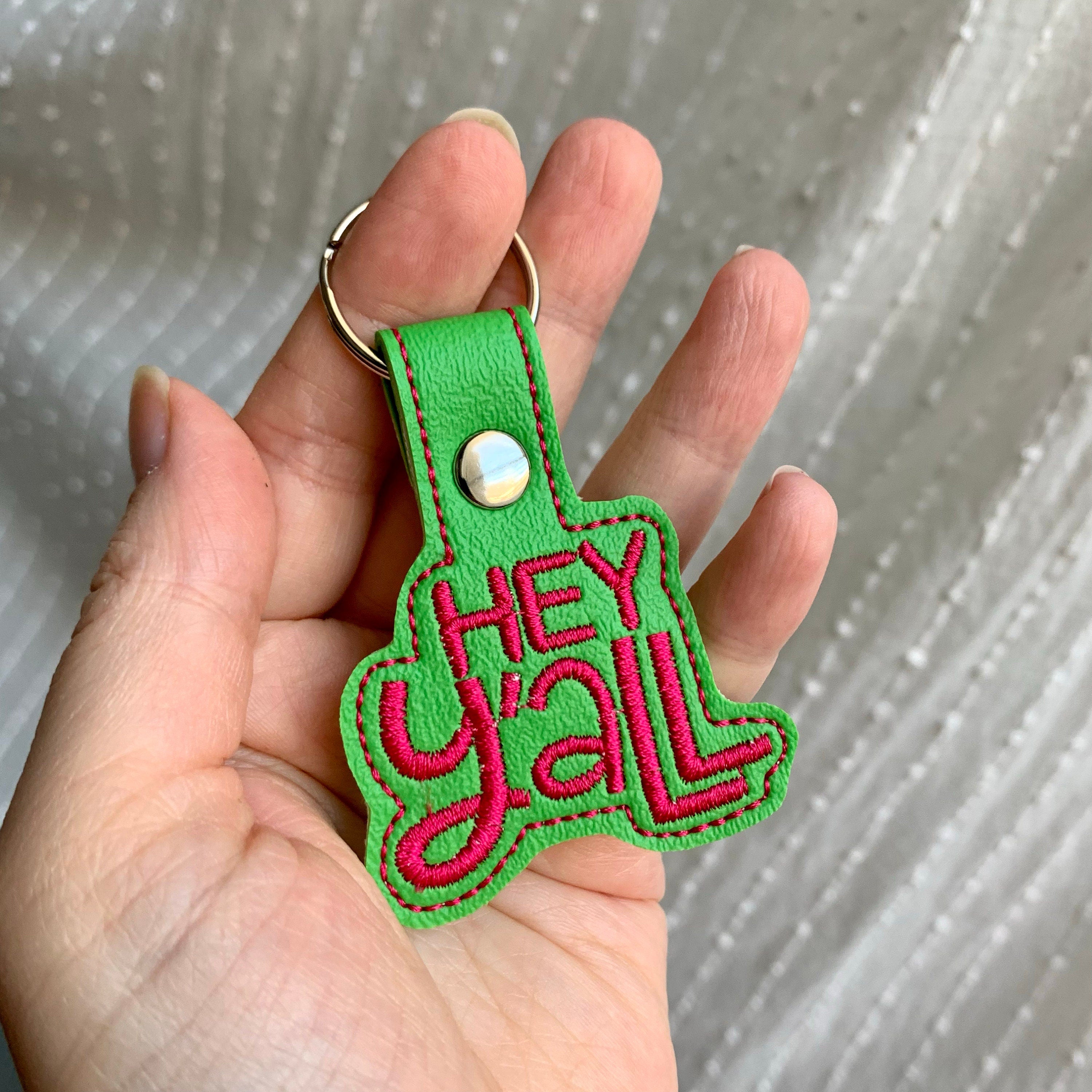 Hey Y'all Keychain