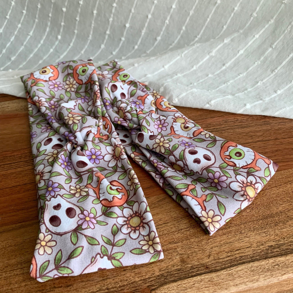 Floral Skull Headband