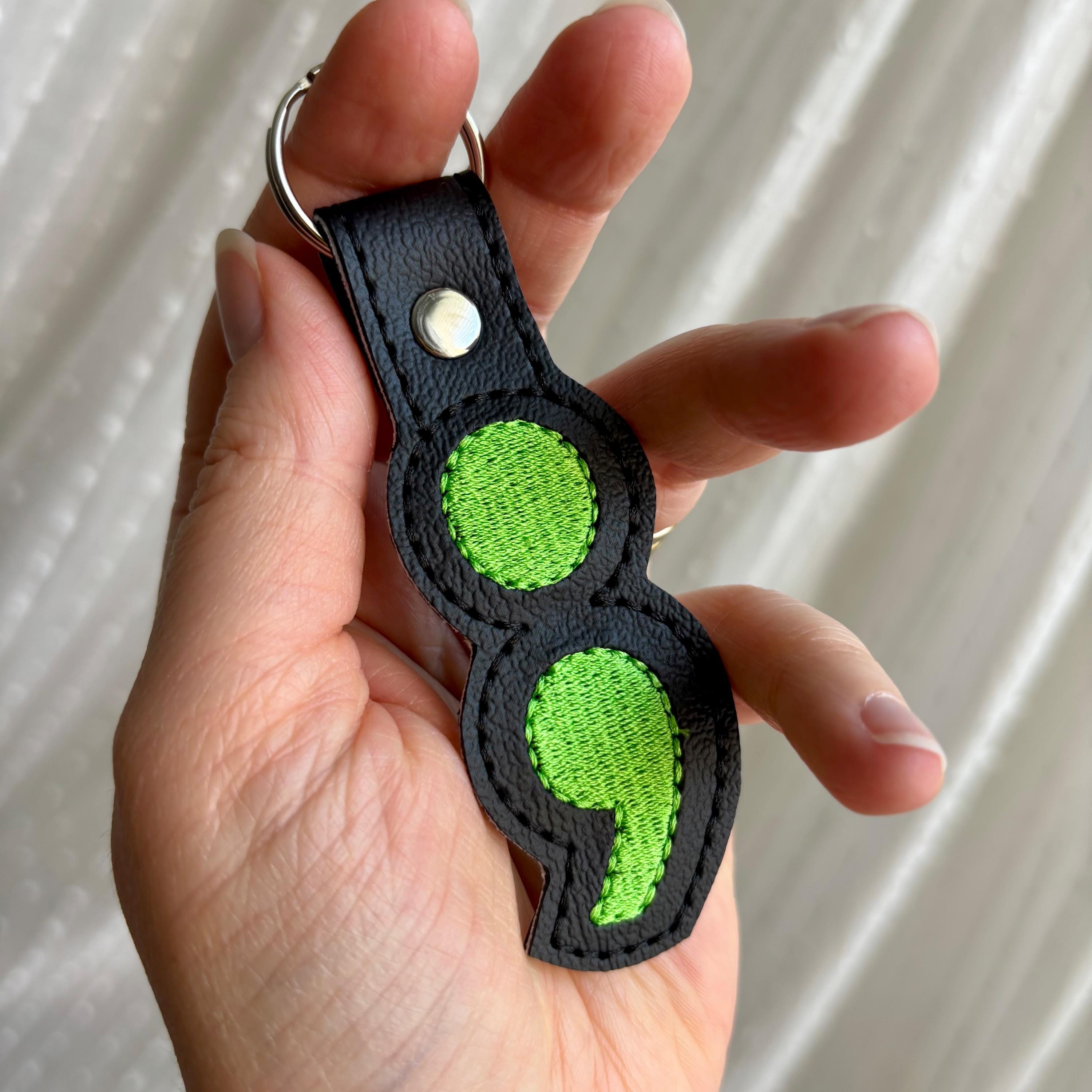 Semicolon Keychain