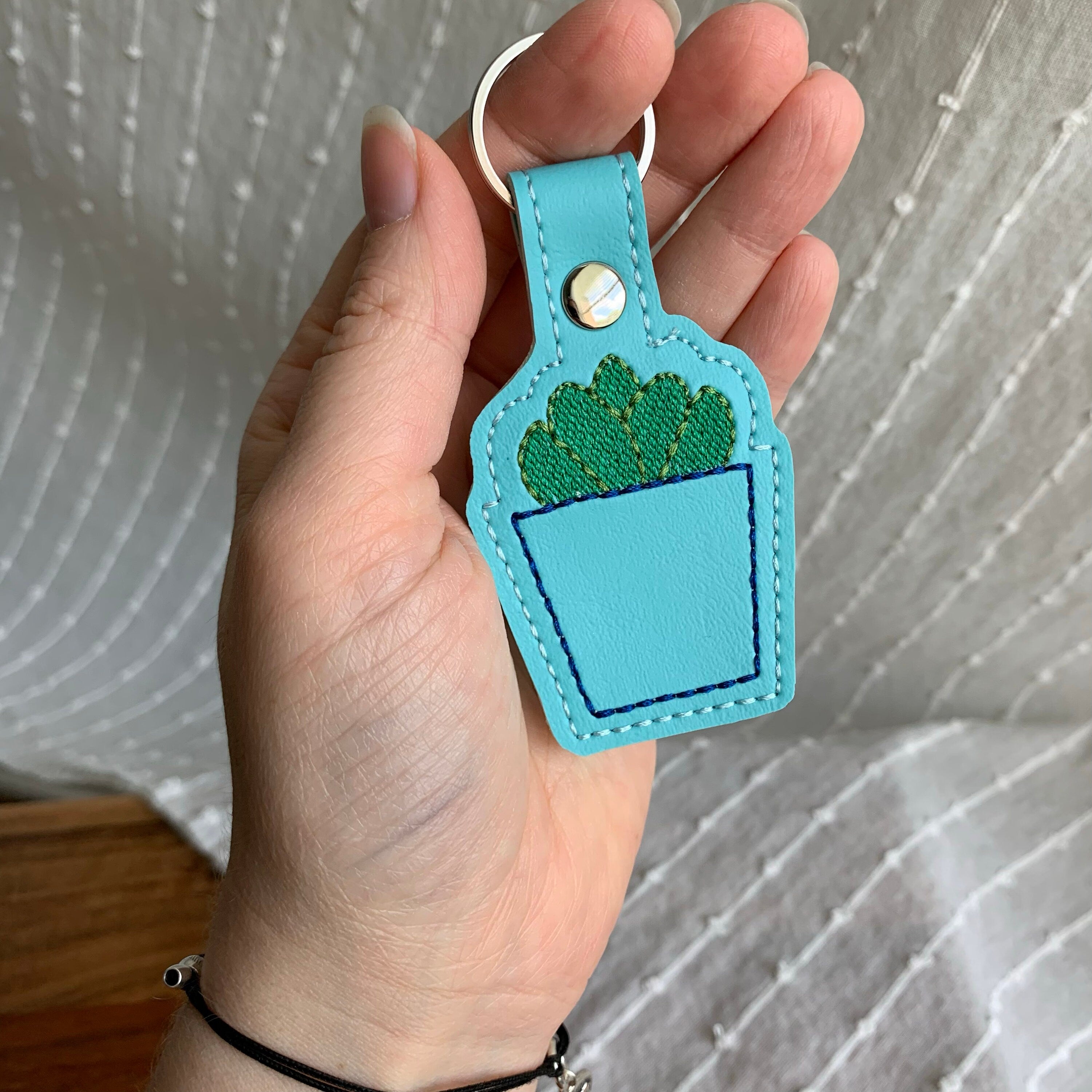 Succulent Keychain