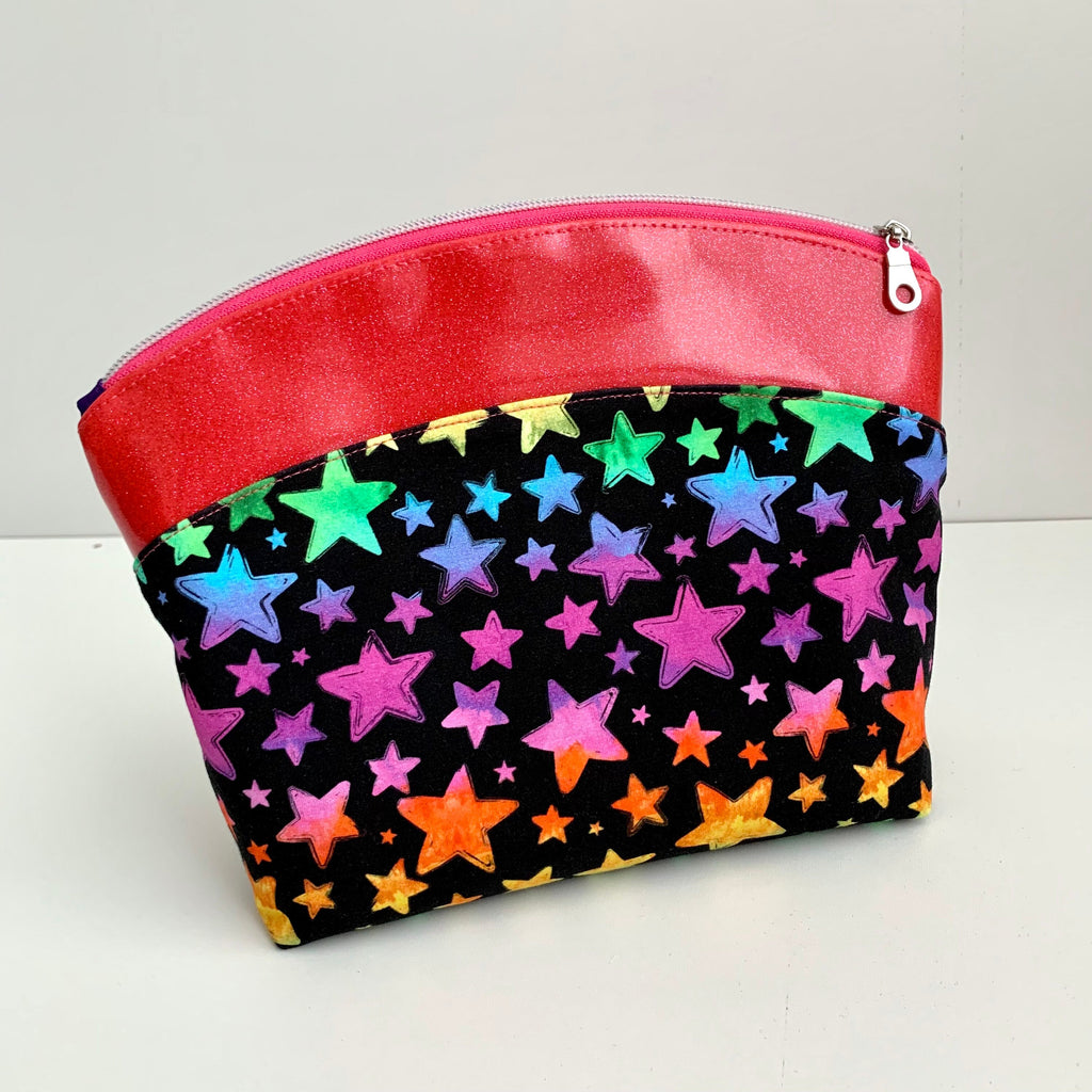 Rainbow Star Posh Makeup Bag